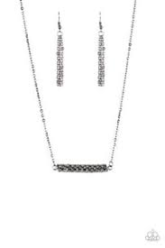 Paparazzi  Accessories - Timelessly Twinkle - Black Necklace