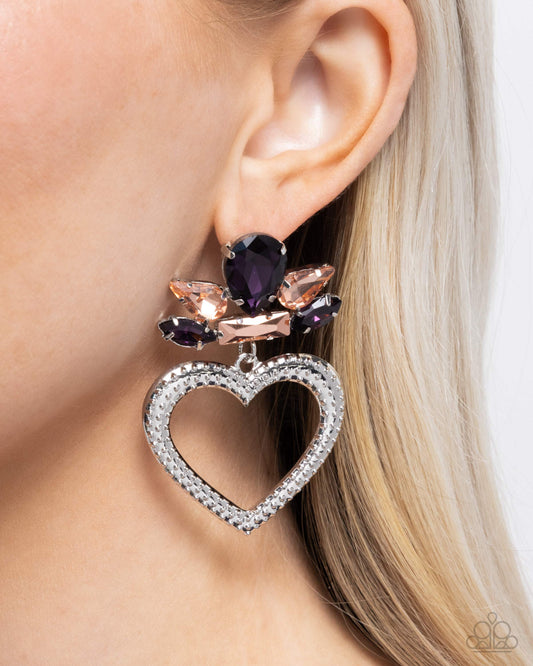 Paparazzi Accessories - Pushing Perfection - Purple Earrings