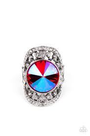 Paparazzi Accessories - Galactic Garden - Pink Ring