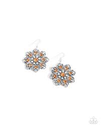 Paparazzi Accessories - Garden Of Love - Orange Earrings