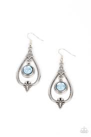 Paparazzi Accessories - Ethereal Emblem - Blue Earrings