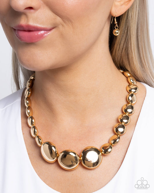 Paparazzi Accessories - Reflective Roar - Gold Necklace