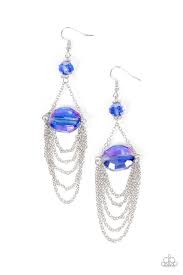 Paparazzi Accessories - Ethereally Extravagant - Blue Earrings