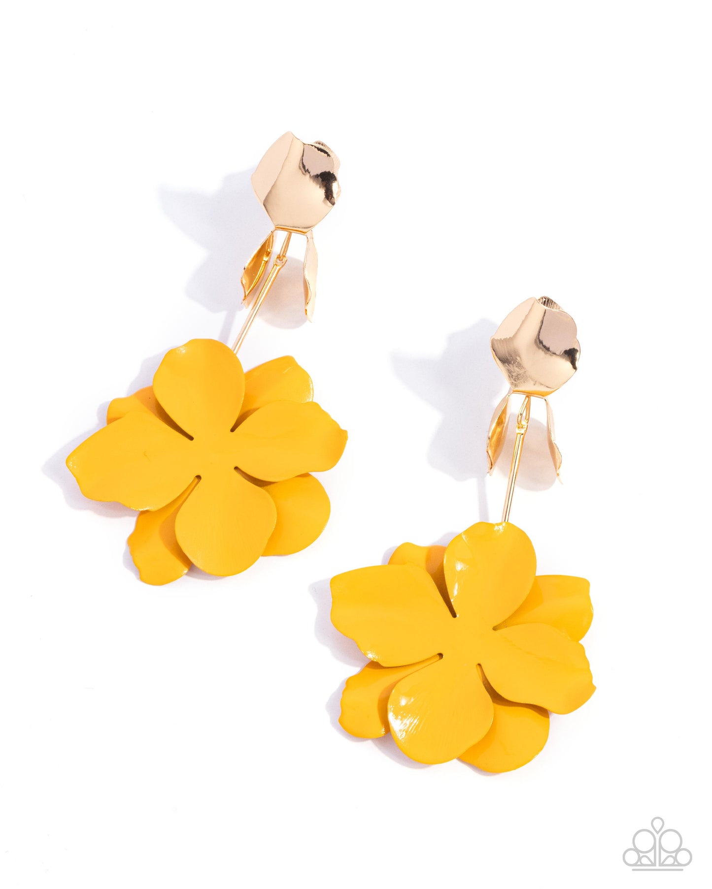 Paparazzi Accessories - Malibu Moderato - Yellow Earrings