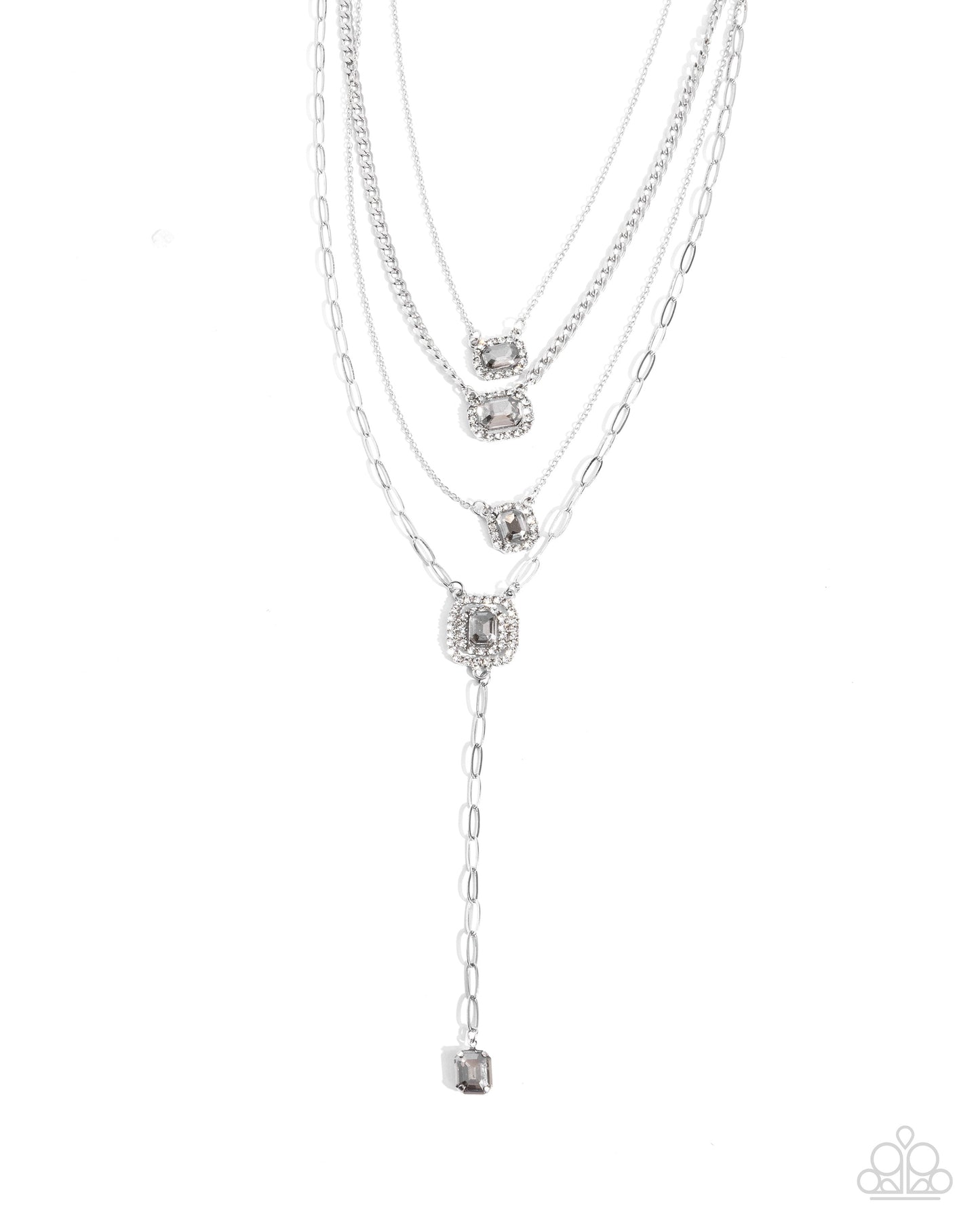 Paparazzi Accessories - Dazzle and Stretch - Silver Necklace