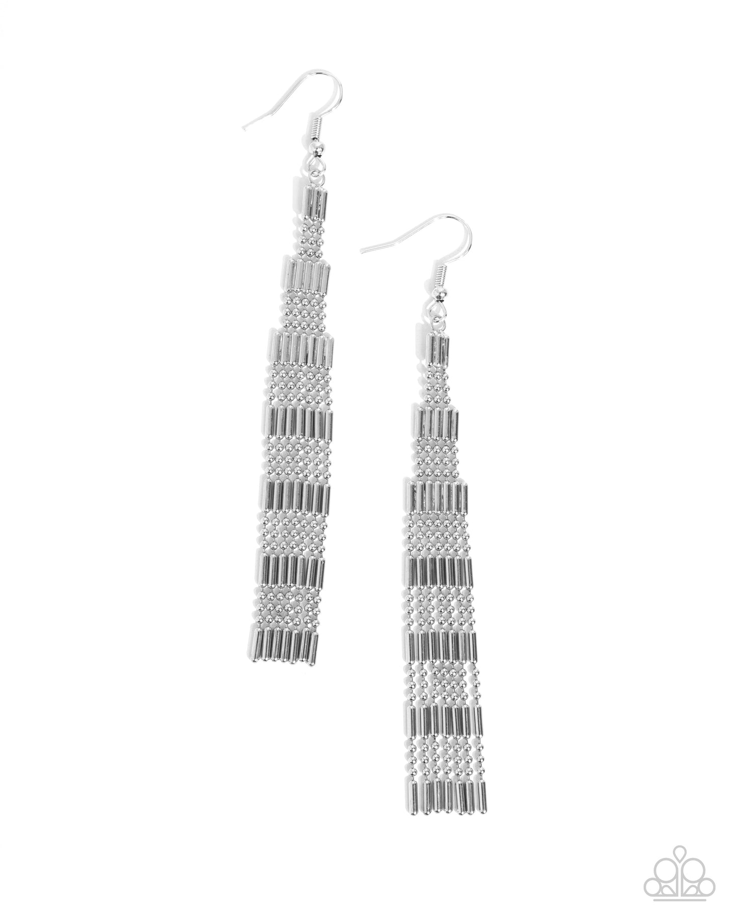 Paparazzi Accessories - Empire State Etiquette - Silver Earrings