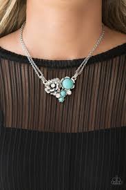 Paparazzi Accessories - Desert Harvest - Blue Necklace