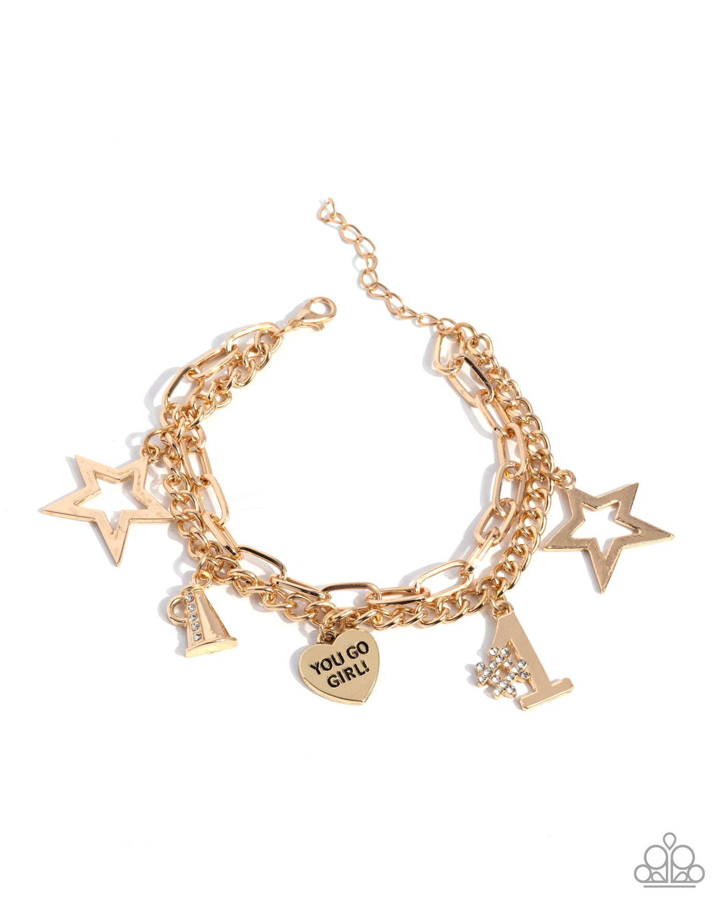 Paparazzi Accessories - Team Spirit - Gold Bracelet