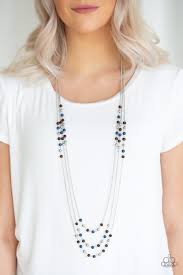 Paparazzi  Accessories - Seasonal Sensation - Blue Necklace