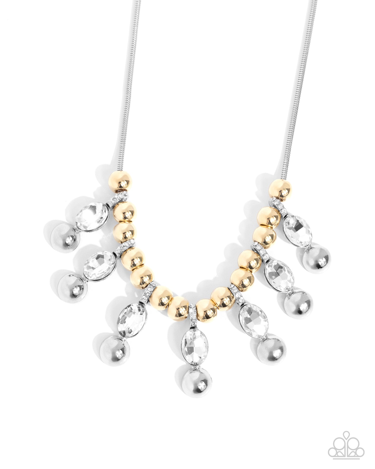 Paparazzi Accessories - Just A Habit - White Necklace