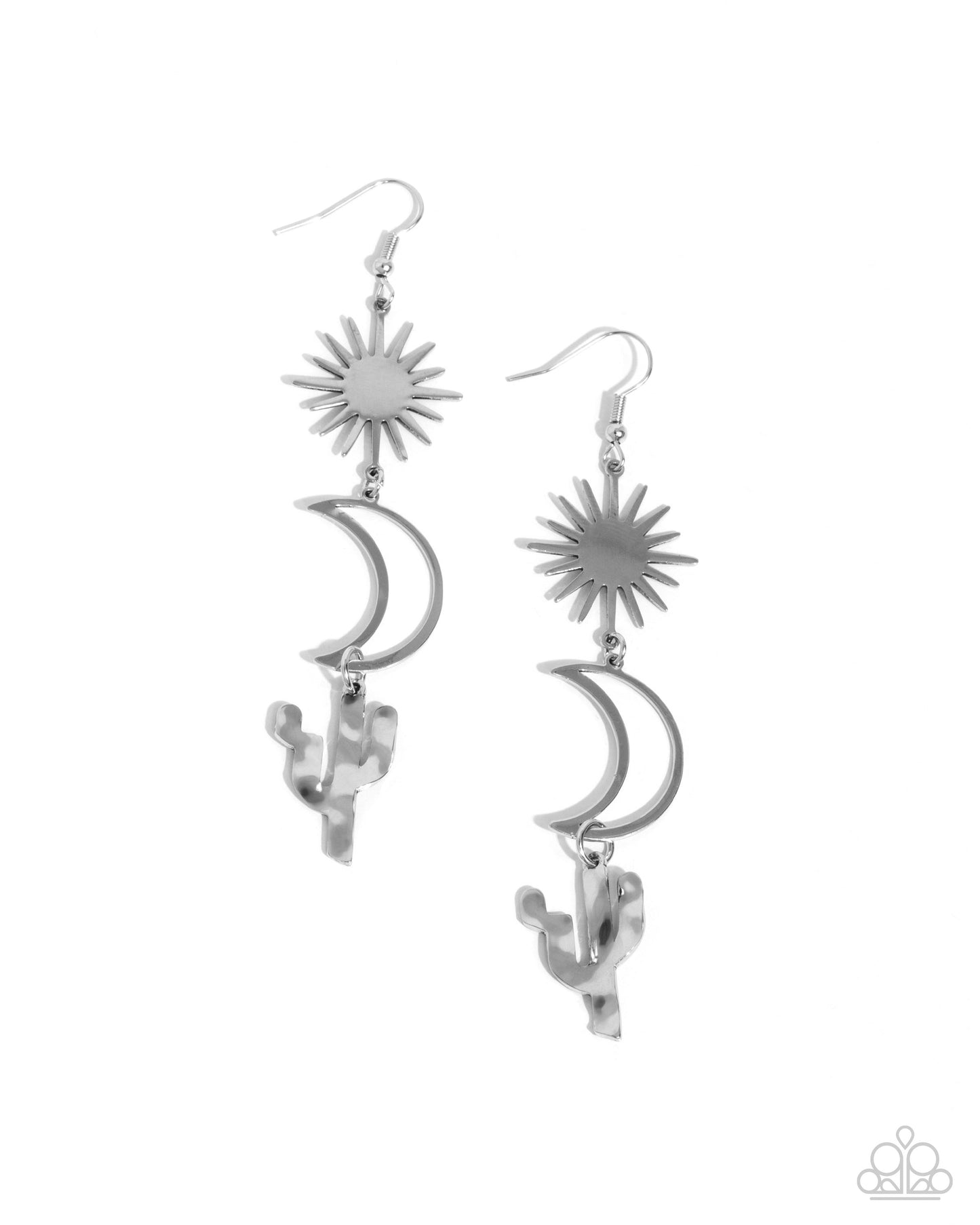 Paparazzi Accessories - Wishfully Western - Silver Earrings