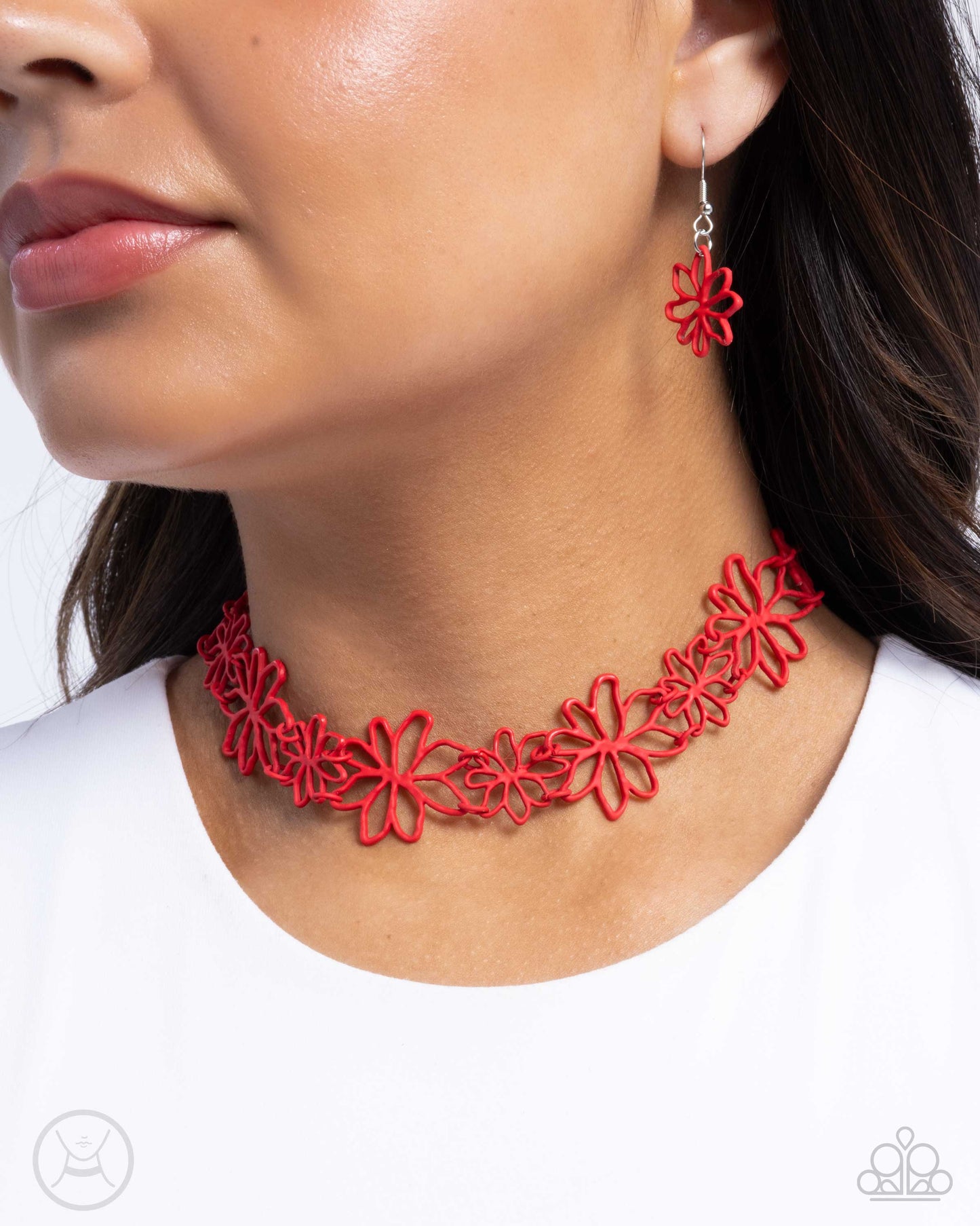 Paparazzi Accessories - Bouquet Blend - Red Necklace