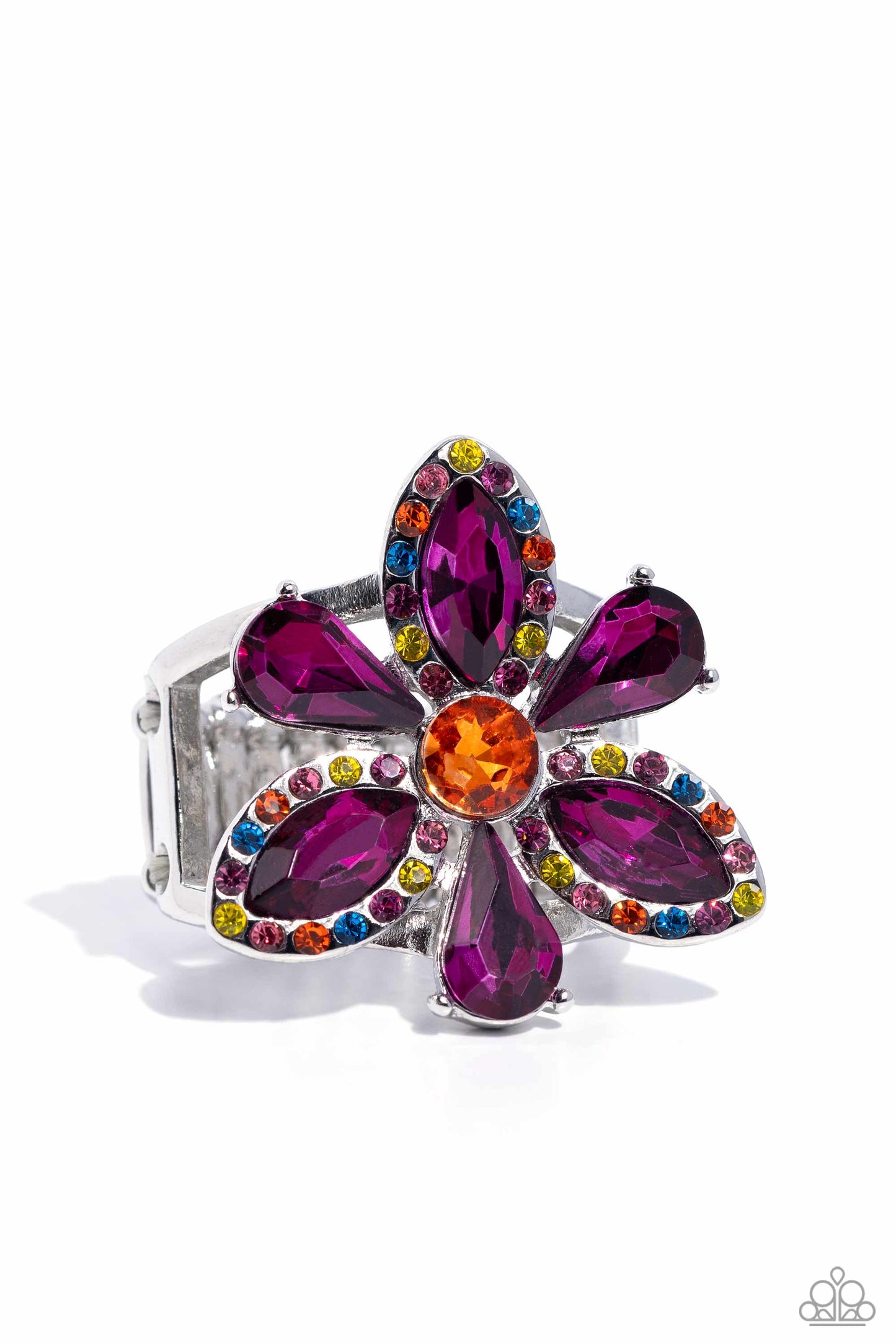 Paparazzi Accessories - Blazing Blooms - Multi Colored Ring