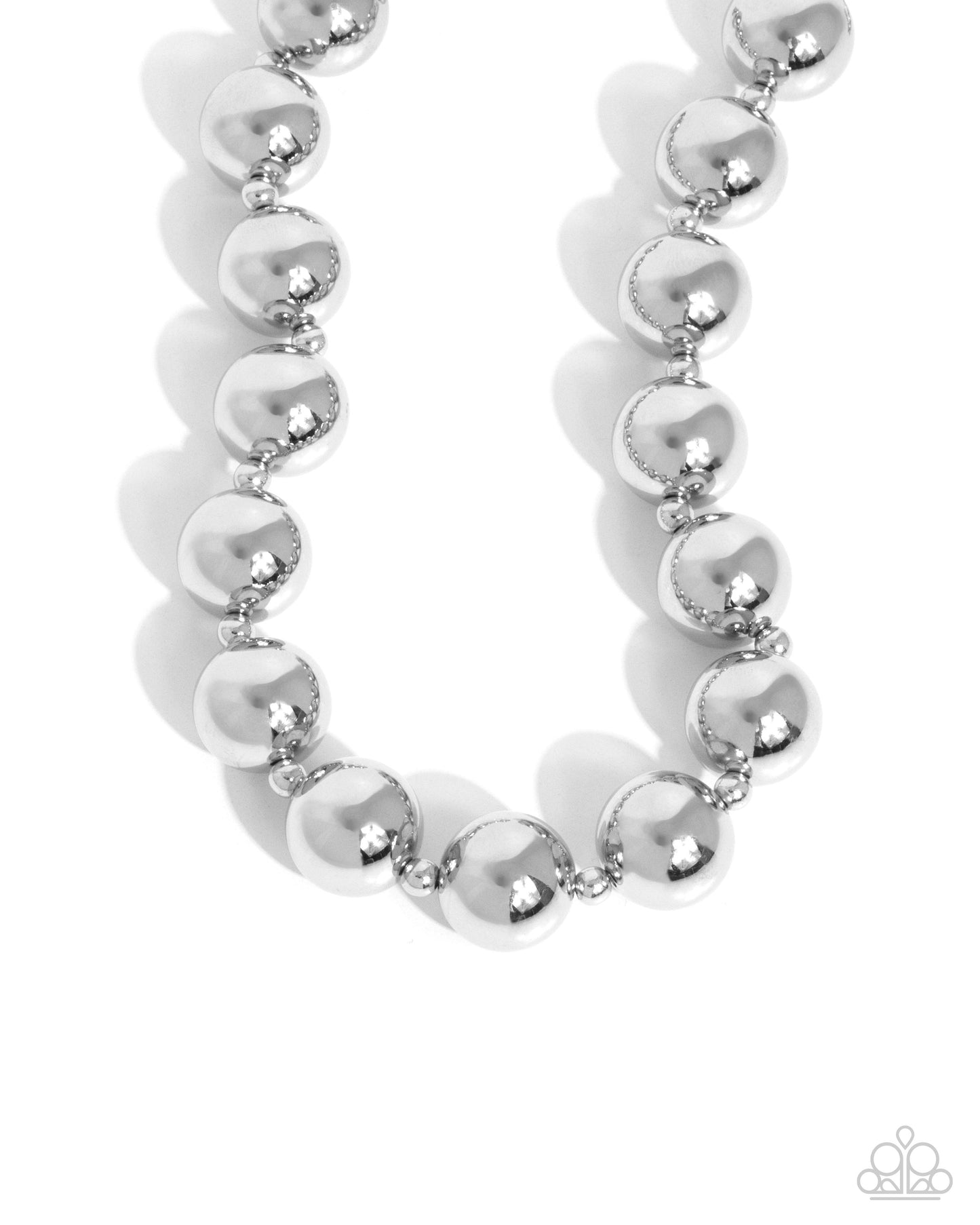 Paparazzi Accessories - Flattery Will Get You Everywhere - Silver Necklace