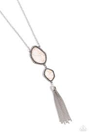 Paparazzi Accessories - Desert Darling - White Necklace