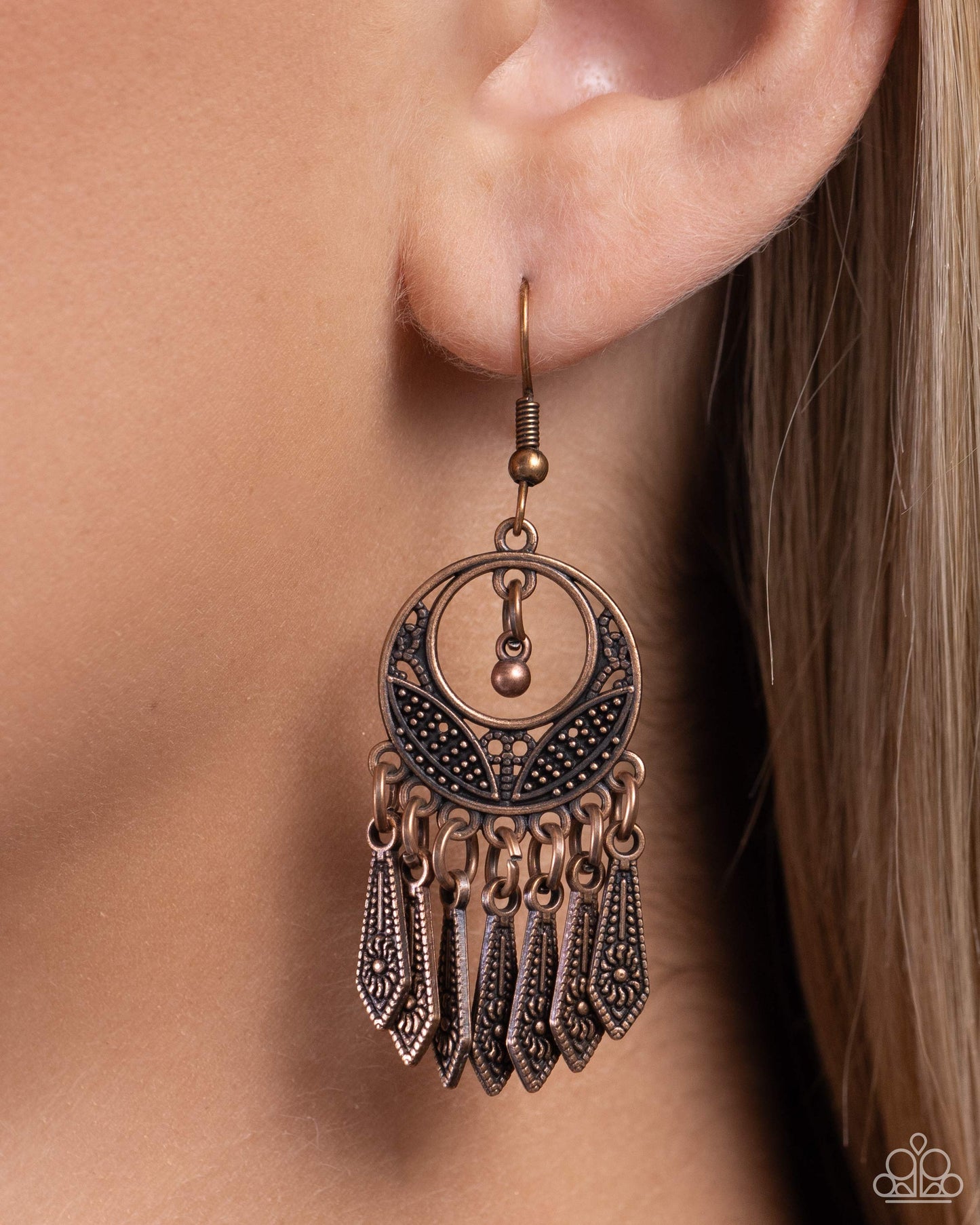 Paparazzi Accessories - PRAIRIE For Me - Copper Earrings