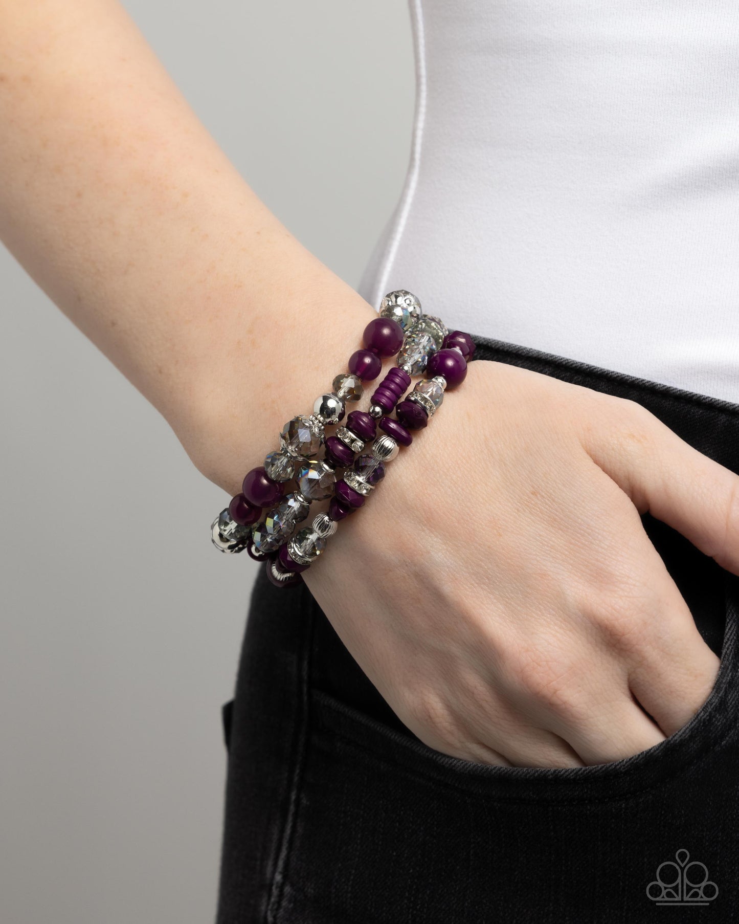 Paparazzi Accessories - Complimentary Chic - Purple Bracelet