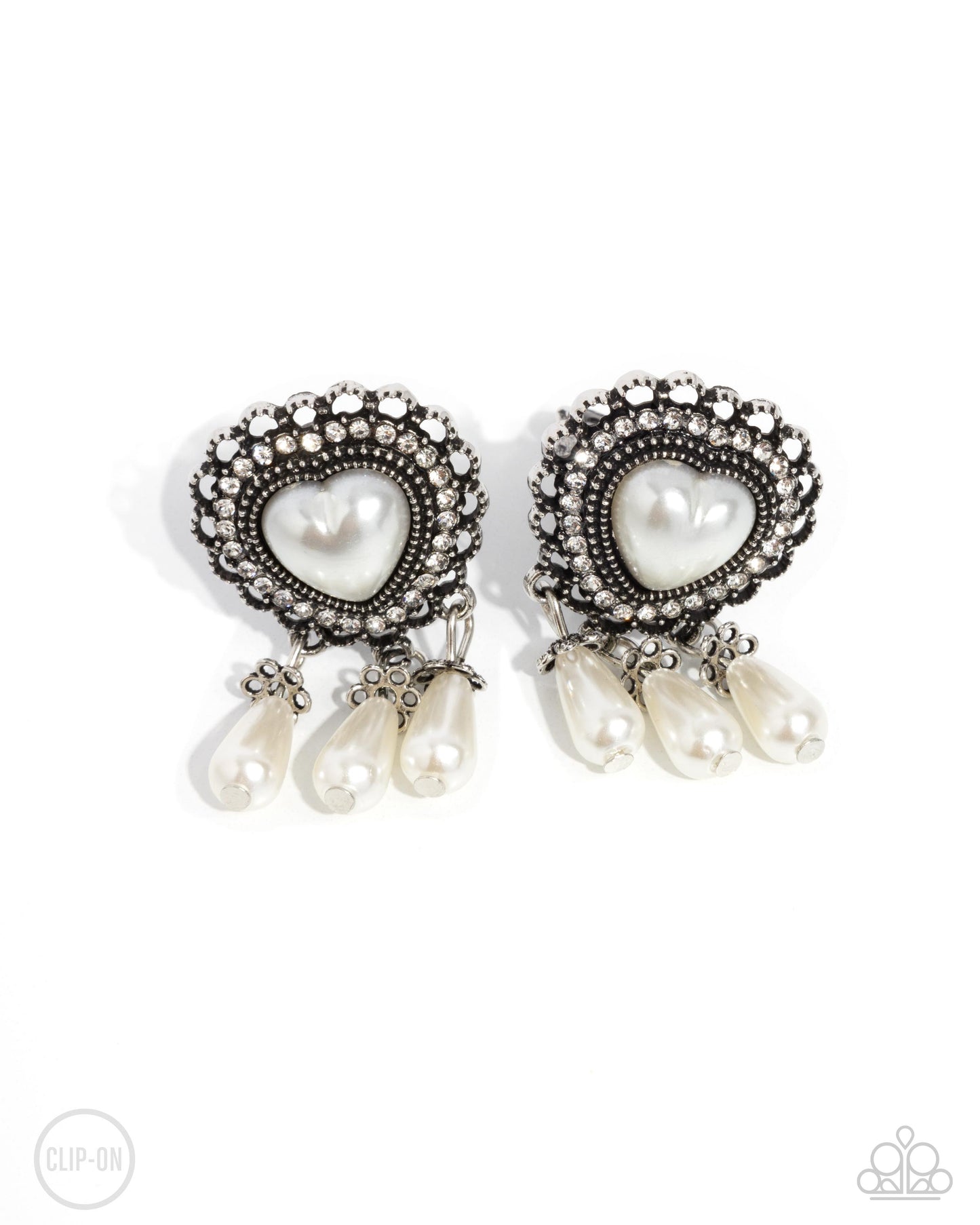 Paparazzi Accessories - Sumptuous Story - White Earrings