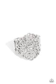 Paparazzi Accessories -  Glistening Gentry - Silver Ring