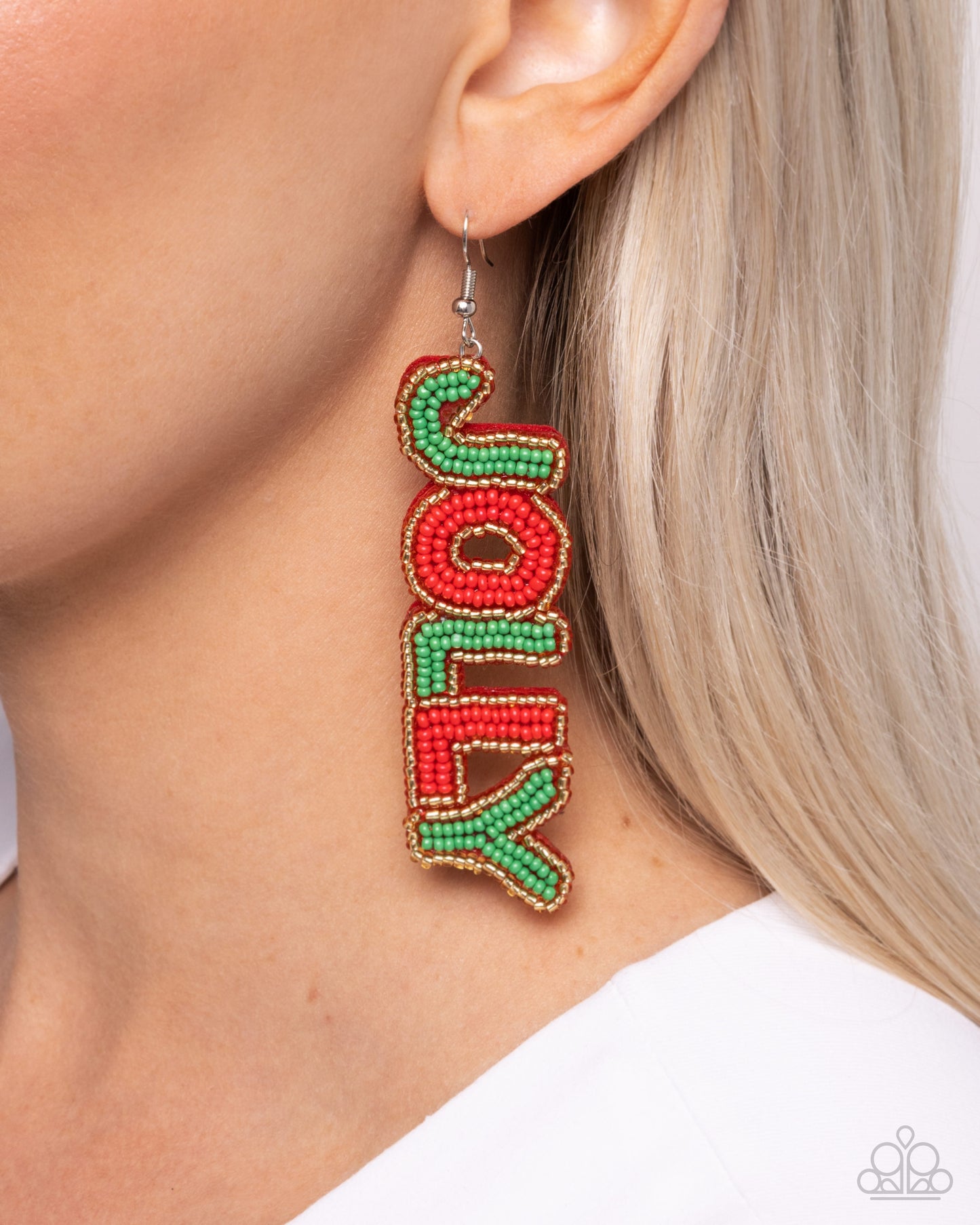 Paparazzi Accessories - Jolly Holiday - Christmas Earrings