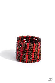 Paparazzi  Accessories - R and R - Red Bracelet