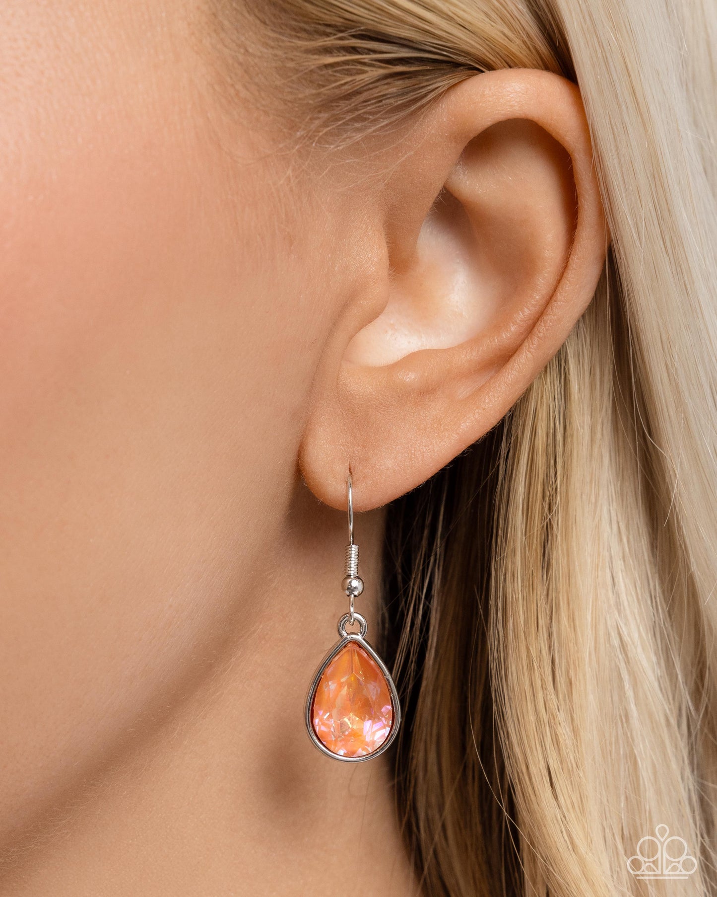 Paparazzi Accessories - Talented Teardrops - Orange Necklace