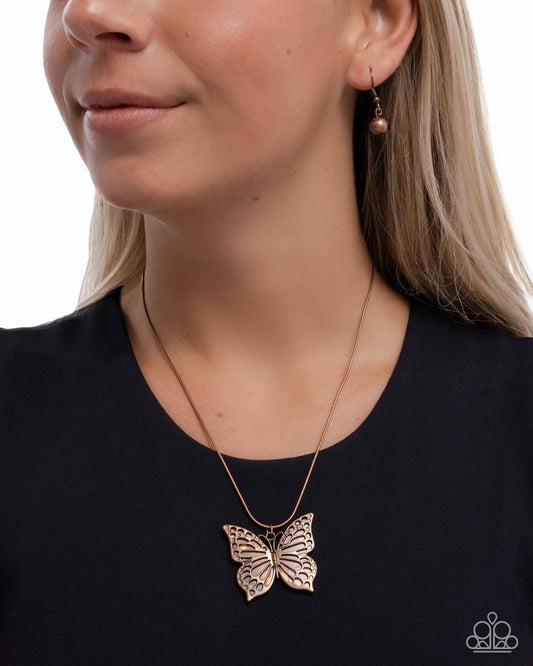 Paparazzi Accessories - Magical Metamorphosis - Copper Necklace