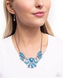 Paparazzi Accessories - Dazzling Diadem - Blue Necklace