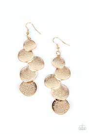 Paparazzi  Accessories - Token Gesture - Gold Earrings