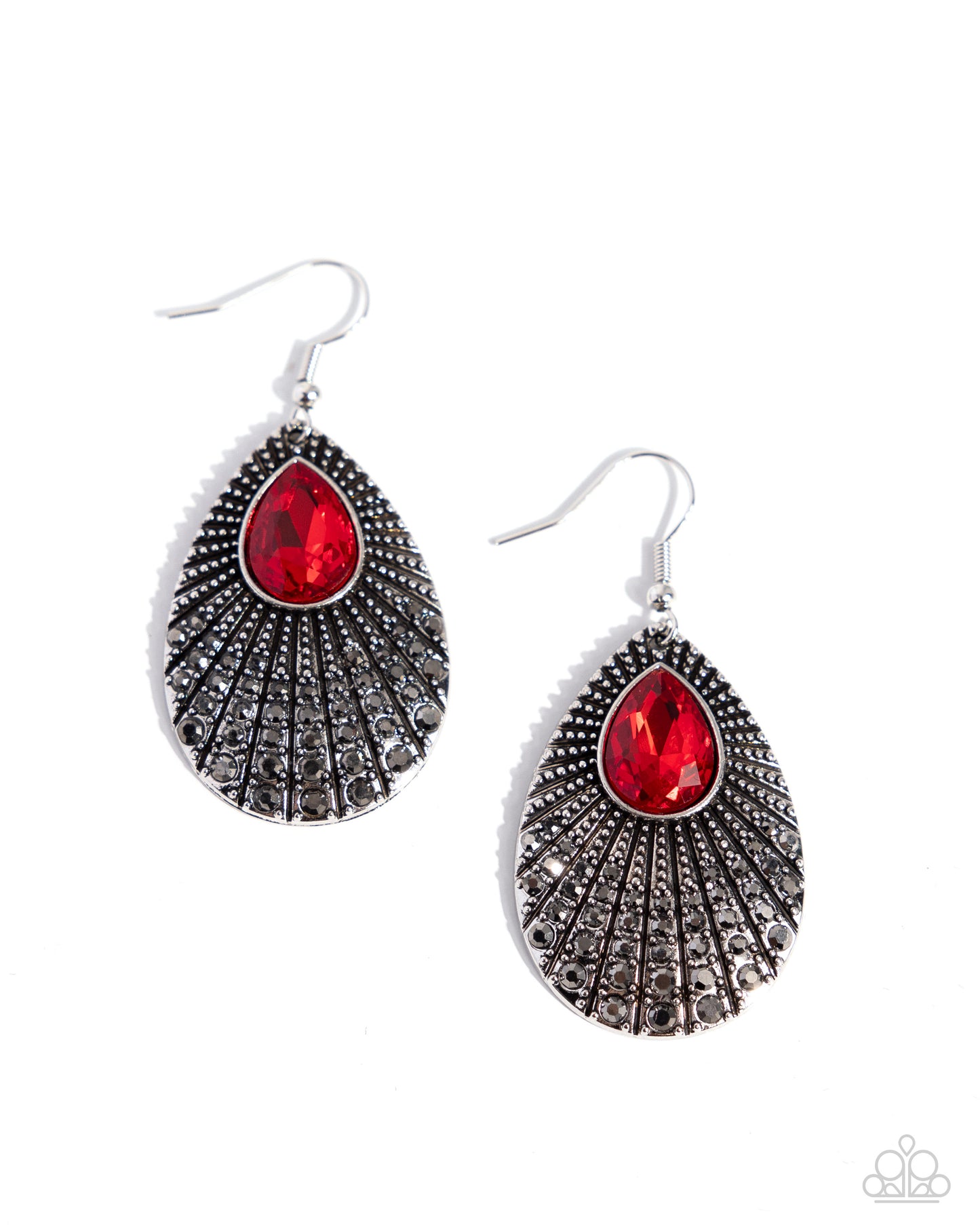 Paparazzi Accessories - Urban Relic - Red Earrings