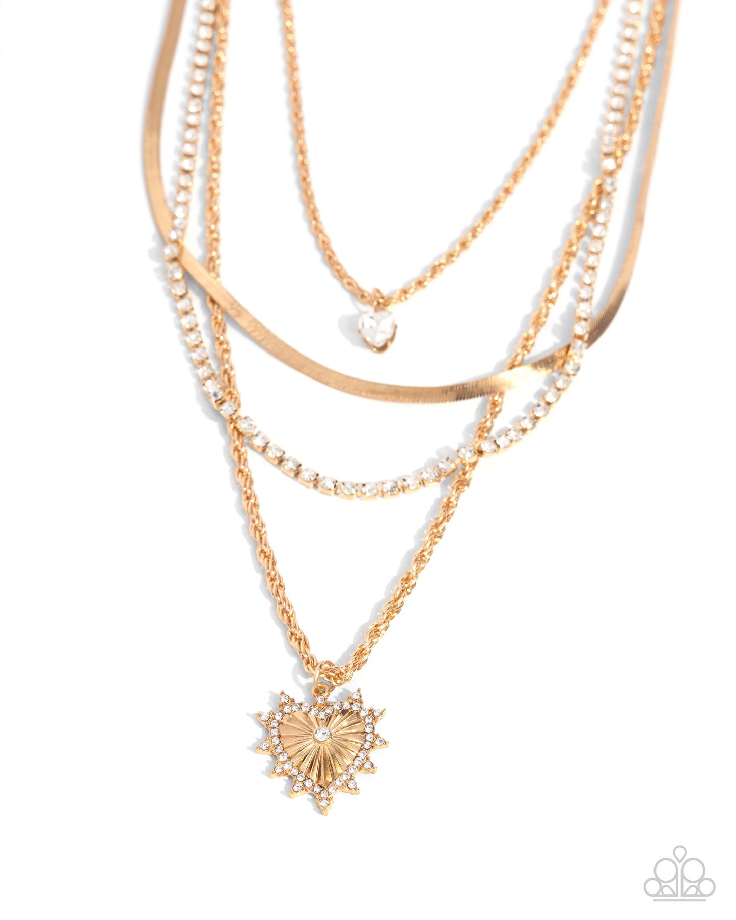 Paparazzi Accessories - Excessive Embellishment - Gold Necklace