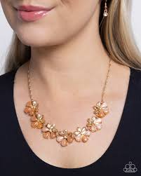 Paparazzi Accessories - Consistent Chic - Orange Necklace