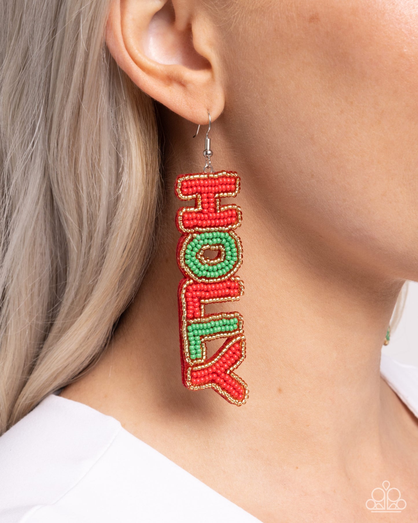 Paparazzi Accessories - Jolly Holiday - Christmas Earrings