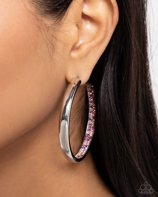 Paparazzi Accessories - Proper Pizzazz - Pink Earrings