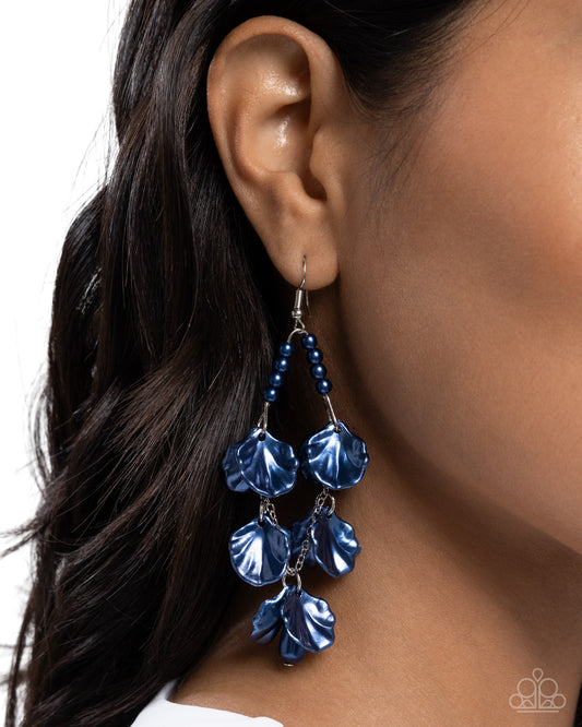 Paparazzi Accessories - Coastal Century - Blue Earrings