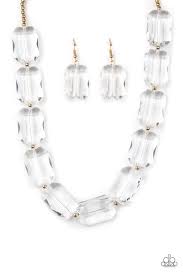 Paparazzi  Accessories - The ICE President - White Necklace