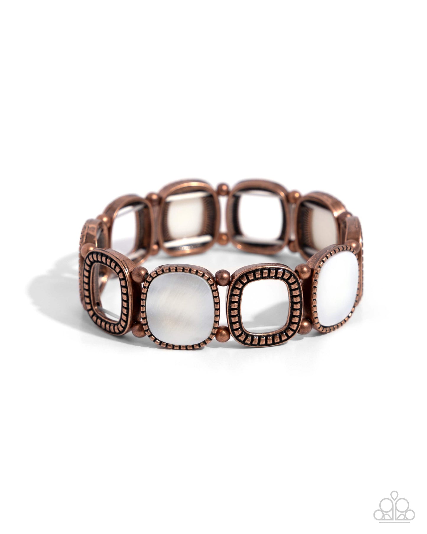 Paparazzi Accessories - Socialite Shells - Copper Bracelet