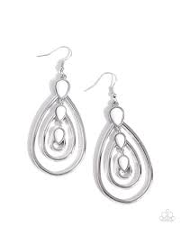 Paparazzi  Accessories - Sweat and TIERS - White Earrings