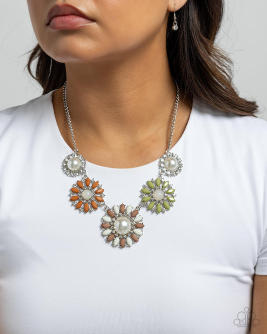 Paparazzi Accessories - Trio Tycoon - Multi Colored Necklace