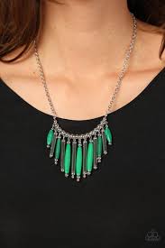 Paparazzi Accessories - Bohemian Breeze - Green Necklace