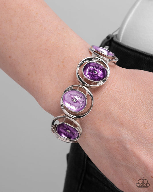 Paparazzi Accessories - Painted Promise - Purple Bracelet