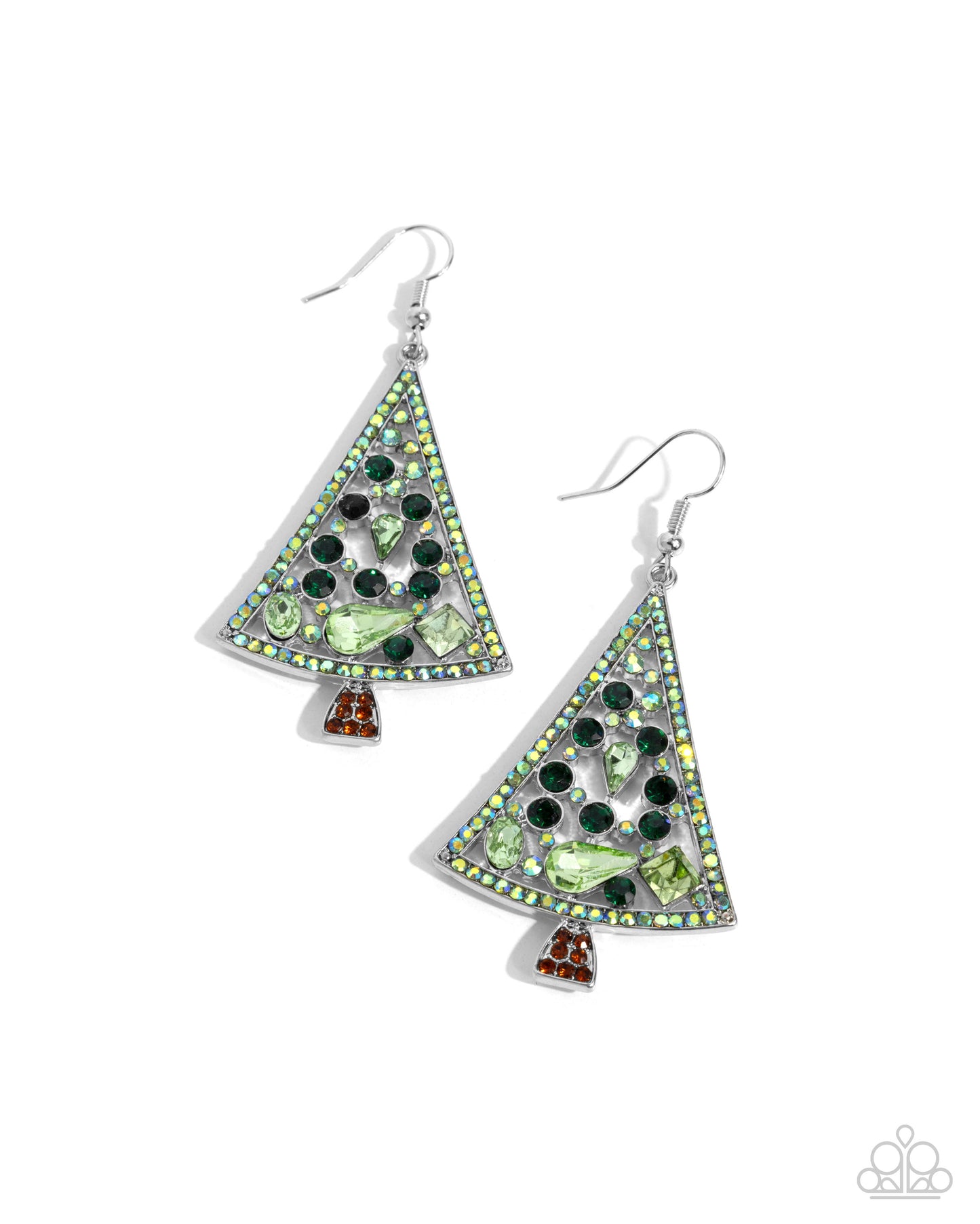 Paparazzi Accessories - Evergreen Elegance -Multi Colored Earrings