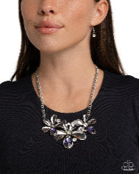 Paparazzi Accessories - Twirling Triad - Purple Necklace