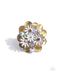 Paparazzi Accessories - Boisterous Bouquet - Yellow Ring