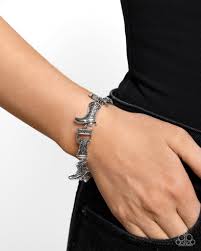 Paparazzi Accessories - Candid Cowboy - Silver Bracelet