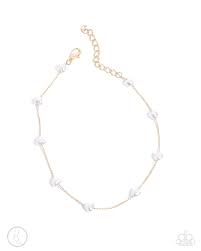 Paparazzi Accessories - Charming Court - Gold Anklet