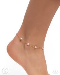 Paparazzi Accessories - Charming Court - Gold Anklet