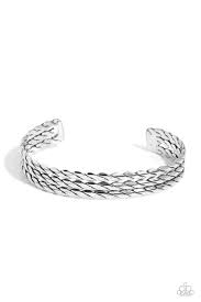 Paparazzi Accessories - Come To Grips - Silver Bracelet