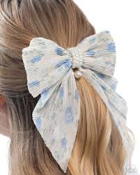 Paparazzi Accessories - Everlasting Elegance - Blue Hairbow