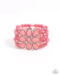 Paparazzi Accessories - Everything is New - Pink Bracelet